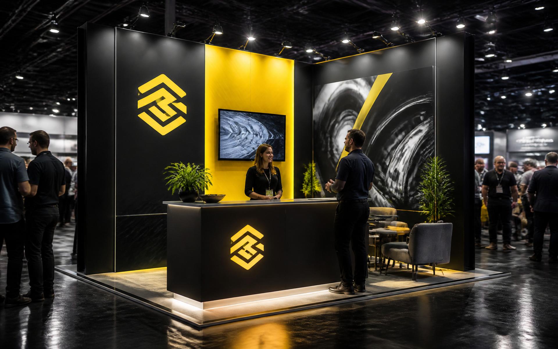 10x10 exhibition booth on the Las Vegas Convention Center floor